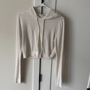 Alo Yoga Women's Too & From Cropped Hoodie Size Small